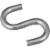 National 1-1/2 In. Zinc Heavy Open S Hook (4 Ct.) N121616 Perspective: front