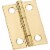 National 1-1/2 In. x 1 In. Medium Clear Coat Decorative Hinge N211292 Perspective: front