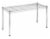Whitmor Supreme Wide Stacking Shelf - Chrome Perspective: front