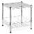 Whitmor Supreme Stacking Shelf with Basket - Chrome Perspective: front