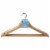 Whitmor Suit Hangers - Natural Wood Perspective: front