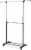 Whitmor 2-Rod Adjustable Garment Rack - Black/Silver Perspective: front
