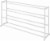 Whitmor Resin Shoe Rack - White Perspective: front