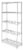Whitmor Supreme 5-Tier Shelving - Chrome Perspective: front