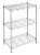 Whitmor Supreme 3-Tier Shelf - Chrome Perspective: front