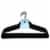 Whitmor Spacemaker Suit Hangers - Black Perspective: front