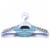 Whitmor Slim Sure-Grip® Plastic Hangers - White/Gray Perspective: front