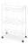Whitmor Slim Household Cart - White Perspective: front