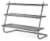 Whitmor 5034623 Metal Shoe Shelves, Gray Perspective: front