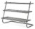 Whitmor 5034623 Metal Shoe Shelves, Gray Perspective: front