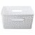 Whitmor Resin Form Tote - White Perspective: front