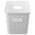 Whitmor Resin Form Half Basket - White Perspective: front