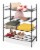 Whitmor Modular 2-Tier Shoe Stacker - Gray Perspective: front