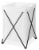 Whitmor Butterfly Folding Hamper - White/Black Perspective: front