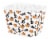 Whitmor Halloween Storage Tote - Orange and Black Cats and Pumpkins Perspective: front