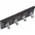 Hillman High and Mighty 10 Lb. Capacity Black Key Rail with Silver Hooks 515813 Perspective: front