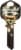 Hillman Supergirl Blank Key - Assorted Perspective: front