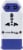 Conair Travel Smart® All-In-One Adapter with USB - Blue/White Perspective: front