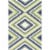Momeni Baja Zig-Zag Area Rug - Cream/Green/Blue Perspective: front