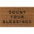 Novogratz Aloha Natural Count Your Blessings Doormat Perspective: front