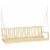 Jack Post Jennings Outdoor Traditional Patio Swing Hardwood Seat with Chains Perspective: front