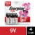 Energizer MAX 9V Batteries , 9 Volt Alkaline Batteries Perspective: front