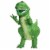 Toy Story 4 Rex Inflatable Child Costume Green, Child One Size Perspective: front