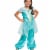 Disney Princess Jasmine Classic Girls' Costume, Teal (4-6x) Perspective: front