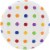 Creative Converting Dots & Stripes Lunch Plates Perspective: front