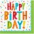 Creative Converting 344458 Birthday Beverage Fun 2-Ply Tissue Napkins- 192 Count Perspective: front