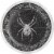 Creative Converting Skull & Spider 7-Inch Paper Plates Perspective: front