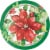 CC Paper Art Perfect Poinsettia Plates - 8 Pack Perspective: front
