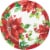 CC Paper Art Perfect Poinsettia Plates - 8 Pack Perspective: front