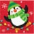 Hoffmaster Christmas Penguin Napkins Perspective: front