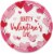 Creative Converting Happy Valentine's Day Disposable Plates - 8 Pack Perspective: front