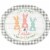 Creative Converting Farmhouse Easter Oval Platters Perspective: front