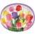 Creative Converting Tulip Bouquet Oval Platters Perspective: front