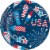 Creative Converting Land of Liberty Paper Dessert Plates - 8 Pack Perspective: front