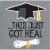 Creative Converting Graduation Fun 2-Ply Paper Cocktail Napkins - 16 Pack Perspective: front