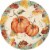Creative Converting Pumpkin Harvest Disposable Dessert Plates - 8 Pack Perspective: front