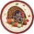 Creative Converting Thanksgiving Turkey Disposable Dinner Plates - 8 Pack Perspective: front