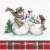 Elrene Home Snowman Napkins Perspective: front