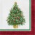 Creative Converting Classic Christmas Tree Lunch Napkins Perspective: front