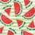 Party Creations Summer Outdoor Paper Napkins - Watermelon Stripes Perspective: front