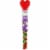 M&M'S Milk Chocolate Valentine Candy Heart Candy Cane Perspective: front