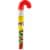 M&M'S Holiday Peanut Milk Chocolate Christmas Candy Cane Tube Perspective: front