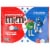 M&M'S Peanut Butter Chocolate Red White & Blue Summer Candy Sharing Size Bag Perspective: front