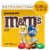 M&M'S Peanut Milk Chocolate Candy Family Size Bag Perspective: front