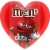 M&M’S Milk Chocolate Candy Valentines Day Gift Heart Box Perspective: front