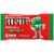 M&M'S Peanut Butter Milk Chocolate Red and Green Christmas Candy Bag Perspective: front